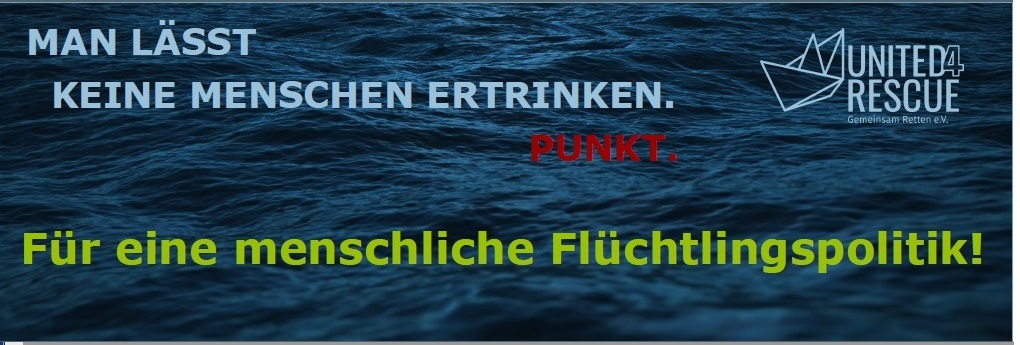 Foto des Banners für Kundgebung am 2. Oktober